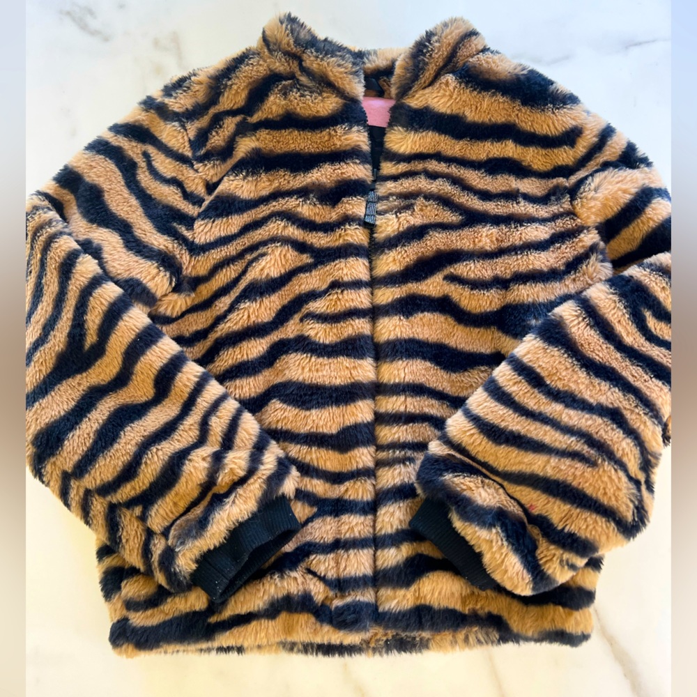 Girls Art Class Fur jacket - size L 10/12. Like NEW